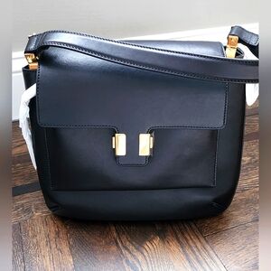 $2995 Brand New 100% Authentic Chloe Shoulder Bag Black Beige Leather